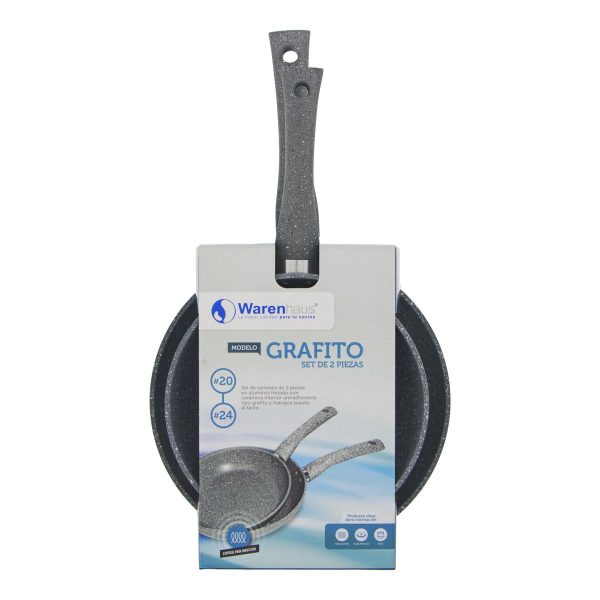 SET SARTENES WARENHAYS GRAFITO | 2PZ GRIS M29022-W