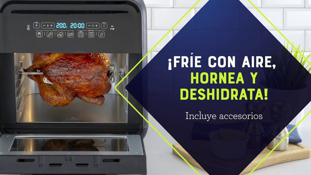 SUPER AIR FRYER OSTER® 10 LITROS CON ACCESORIOS CKSTAFOV3