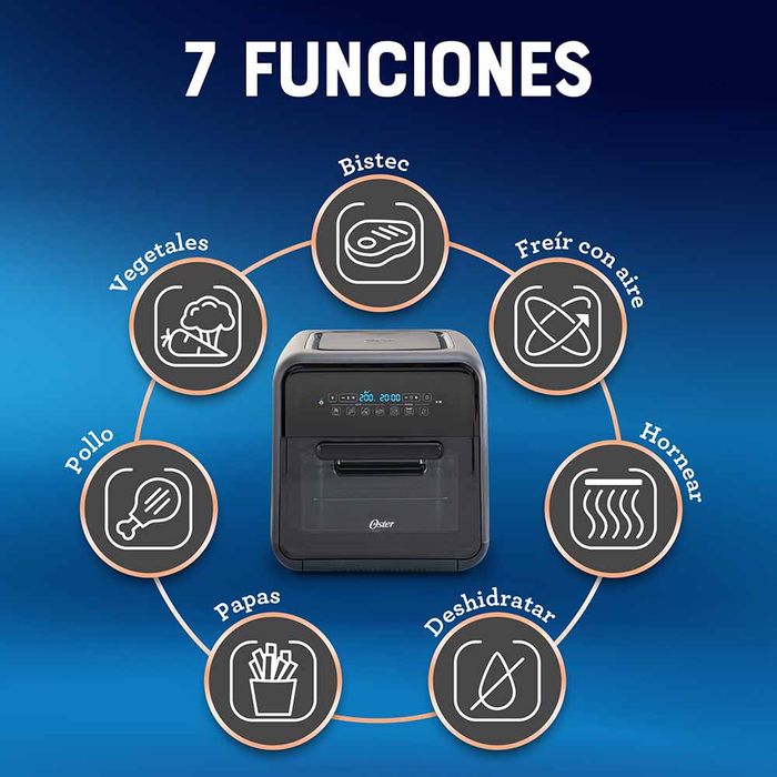 SUPER AIR FRYER OSTER® 10 LITROS CON ACCESORIOS CKSTAFOV3