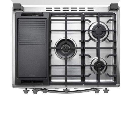 COCINA INDURAMA TURIN ZAFIRO A GAS 5 HORNILLAS GRILL