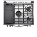 COCINA INDURAMA TURIN ZAFIRO A GAS 5 HORNILLAS GRILL