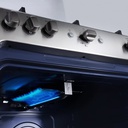 COCINA INDURAMA TURIN ZAFIRO A GAS 5 HORNILLAS GRILL