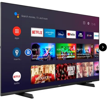 SMART TV PHILIPS 55" UHD 4K GOOGLE TV