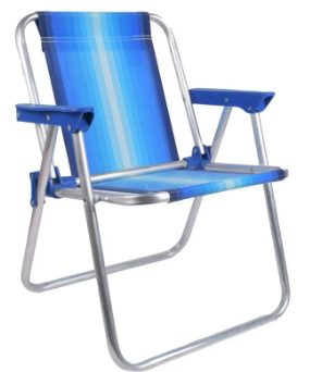 SILLA PLAYERA INFANTIL ALUMINIO 38 CM X 49CM