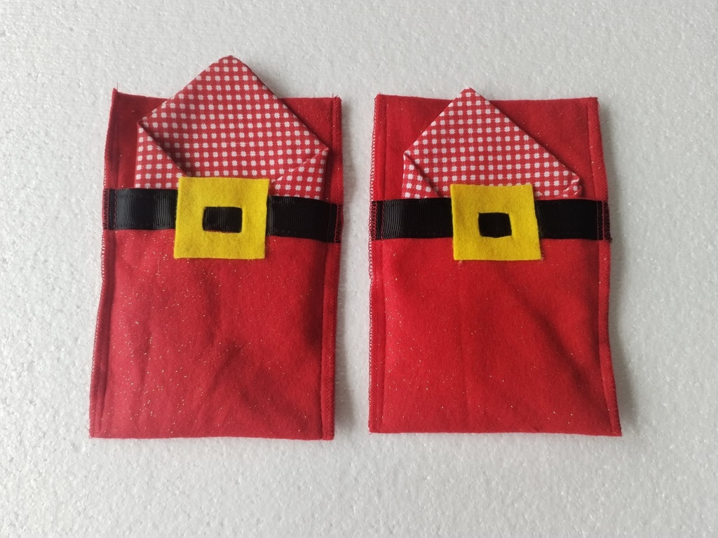 PORTA CUBIERTOS NAVIDEÑO