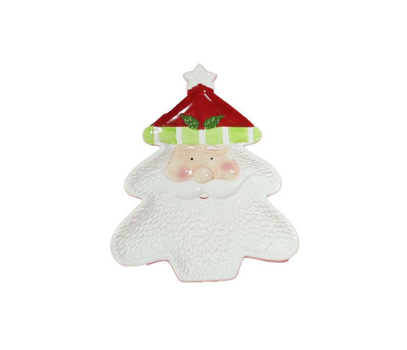 PLATO EN FORMA DE ARBOL FIGURA SANTA NH18B0342-1