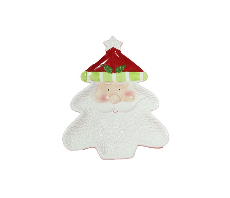 PLATO EN FORMA DE ARBOL FIGURA SANTA NH18B0342-1