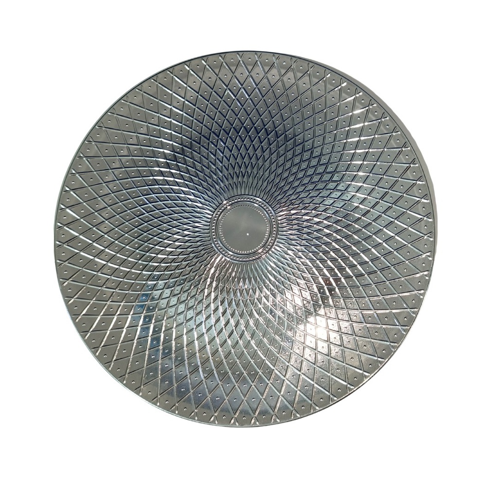 PLATO BASE POLIPROPILENO PLATEADO