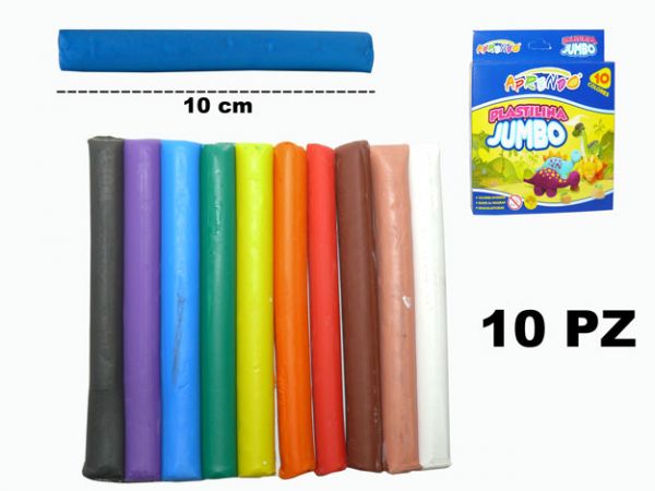 PLASTILINA APRENDO JUMBO x 10 pz