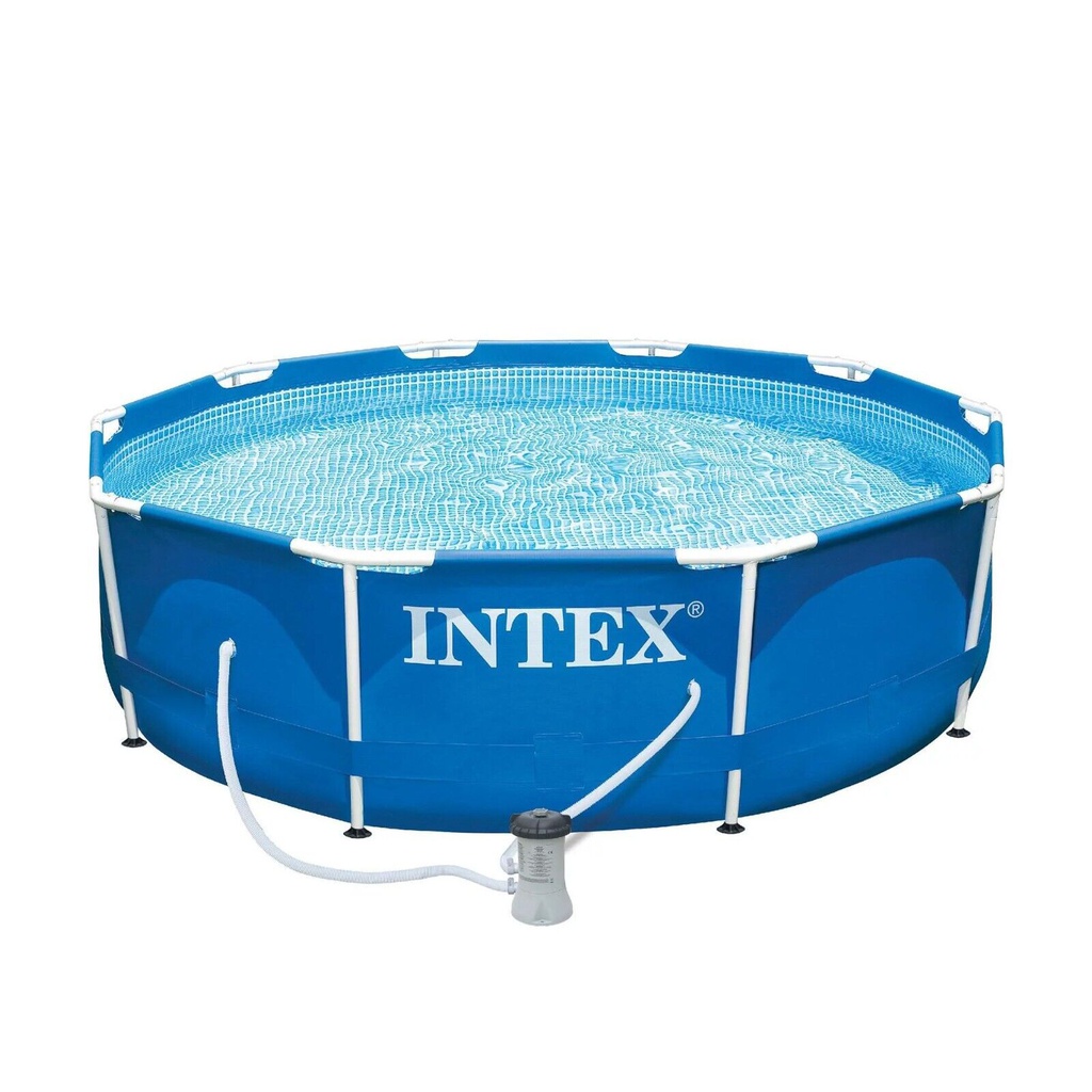 PISCINA TUBO INTEX REDONDA CON BOMBA 28201 MED 305X76 CM