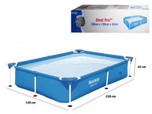 PISCINA TUBO BESTWAY 10471 RECTANGULAR 2.28 X 1.59 X 42CM