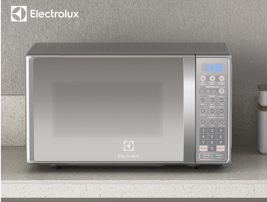 MICROONDAS ELECTROLUX DIGITAL 20 LITROS SILVER EMDO20S3GSEUG