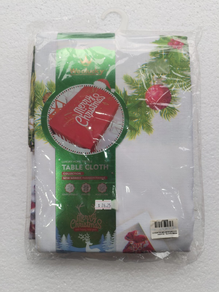 MANTEL NAVIDEÑO RECTANGULAR 140X230CM