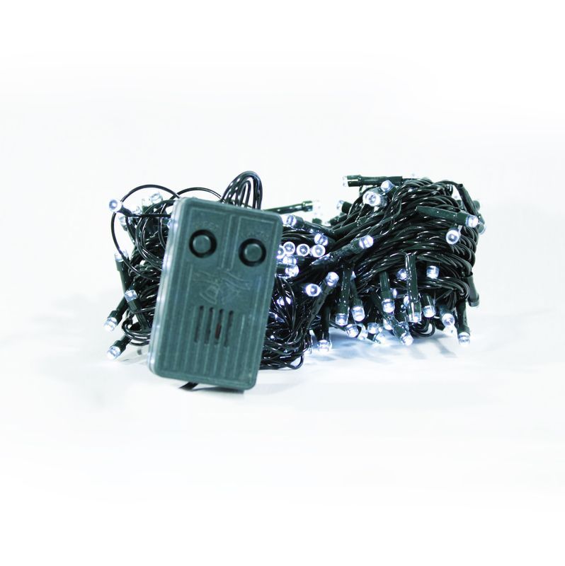 LUCES NAVIDEÑAS LED 100 MUSICAL BLANCA CABLE BLANCO