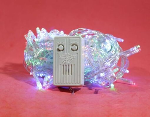 LUCES NAVIDEÑA 200 LED MUSICAL MULTICOLOR CABLE TRANSPARENTE