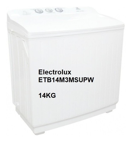 LAVADORA WHITE WESTINGHOUSE BY ELECTROLUX DOBLE POZO 31 LIBRAS ETB14M3MUWW