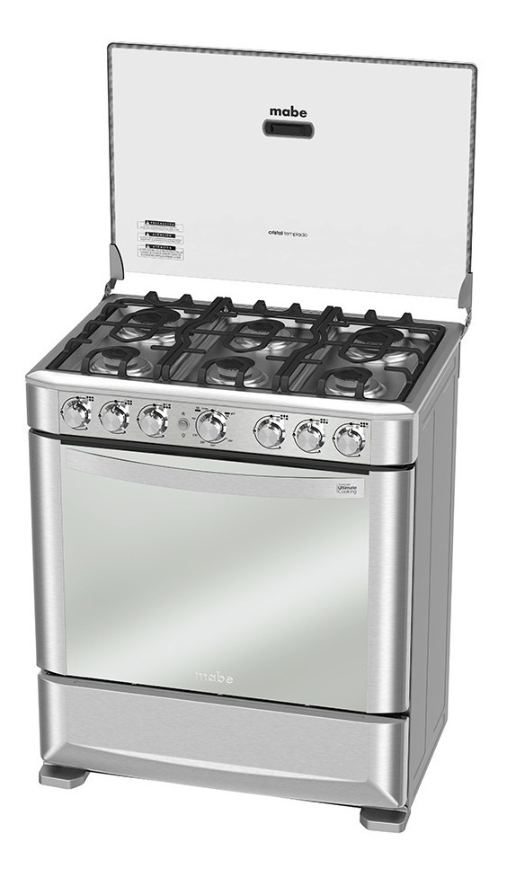 COCINA MABE 6 HORNILLAS CON GRILL EM7630FXO