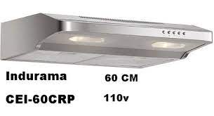 CAMPANA INDURAMA 60CM INOX  EXTRACTORA DE OLOR CEI-60CRP