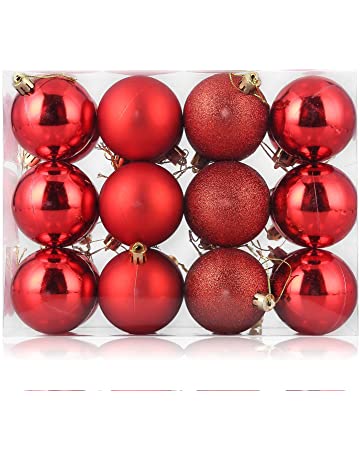 BOLAS NAVIDEÑAS 6CM 16UNIDADES 6ABDE16-ROJO