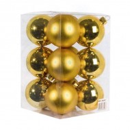 BOLAS NAVIDEÑAS 6CM 16UNIDADES 6ABDE16-DORADAS