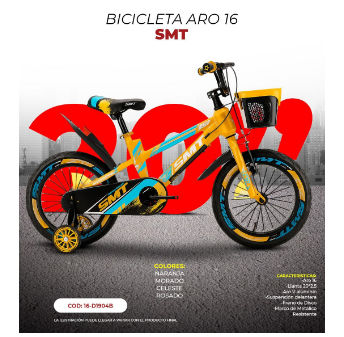 BICICLETA SMT ARO 16
