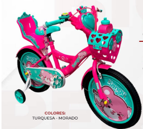 BICICLETA ARO 12 NIÑA KANGU