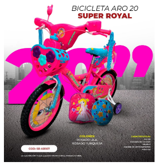 BICICLETA ROYAL NIÑA ARO 20
