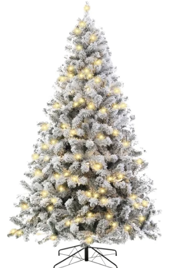 ARBOL DE NAVIDAD CON 380 LUCES LED  CON 8 FUNCIONES AMSL2001SNOW