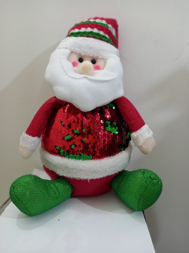 ADORNO PAPA NOEL SENTADO CON LENTEJUELA DY18A-1531A