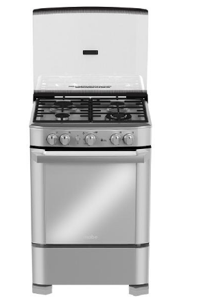 COCINA MABE 4 HORNILLAS A GAS + GRILL EM6060FX3
