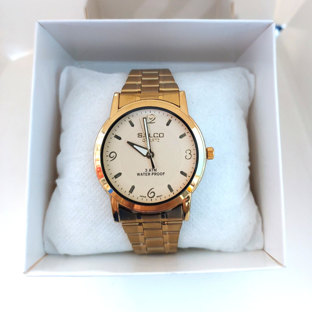 RELOJ SALCO PARA HOMBRE DORADO