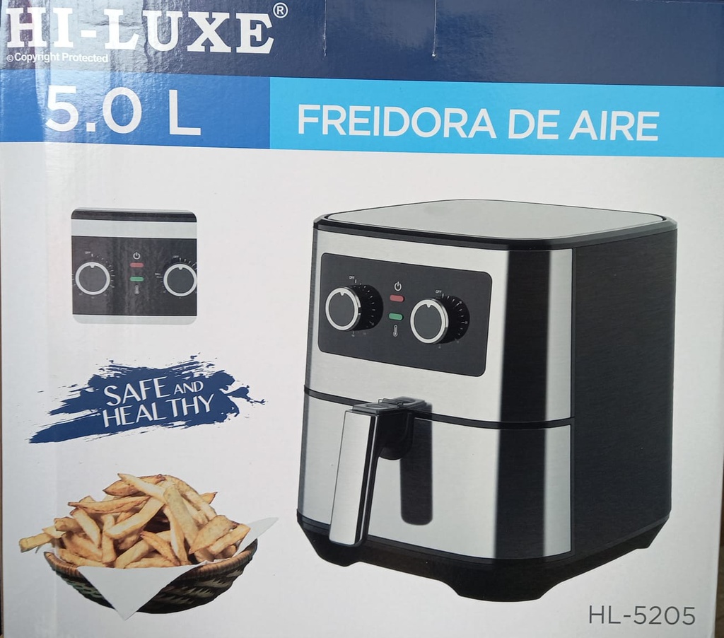 OLLA AIR FRYER HI LUXE 5.0 LITROS HL-5205