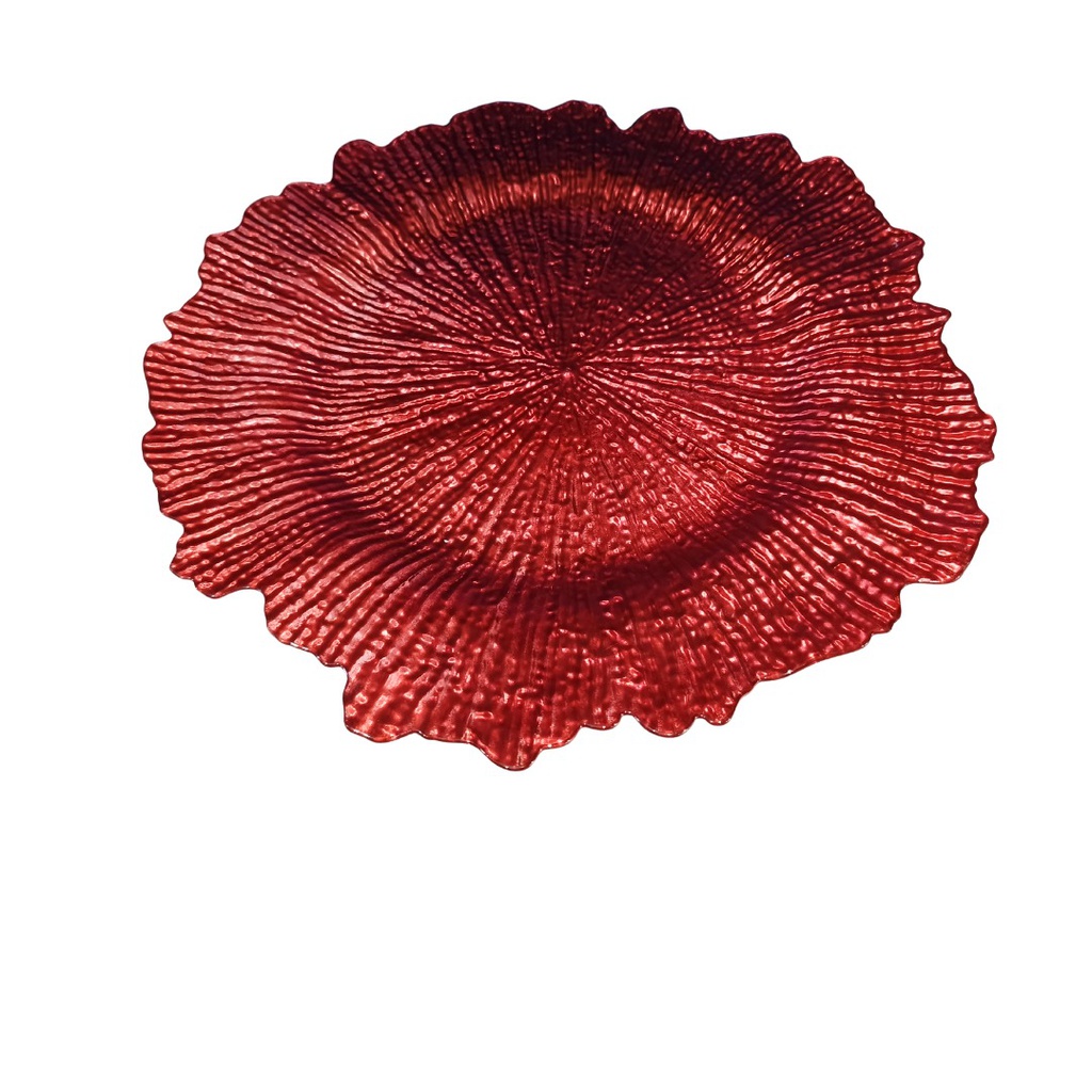 PLATO BASE POLIPROPILENO ROJO S07770