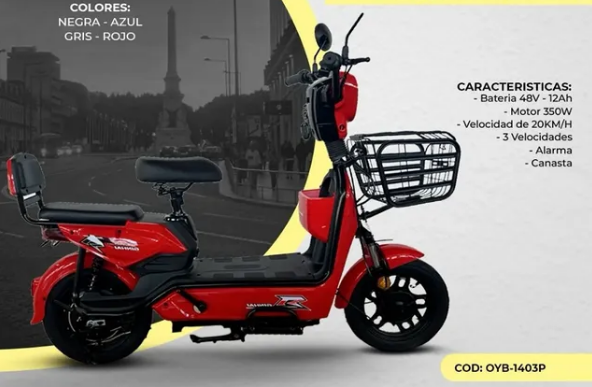 BICICLETA ELECTRICA GINHAI 350W OYB 1403P