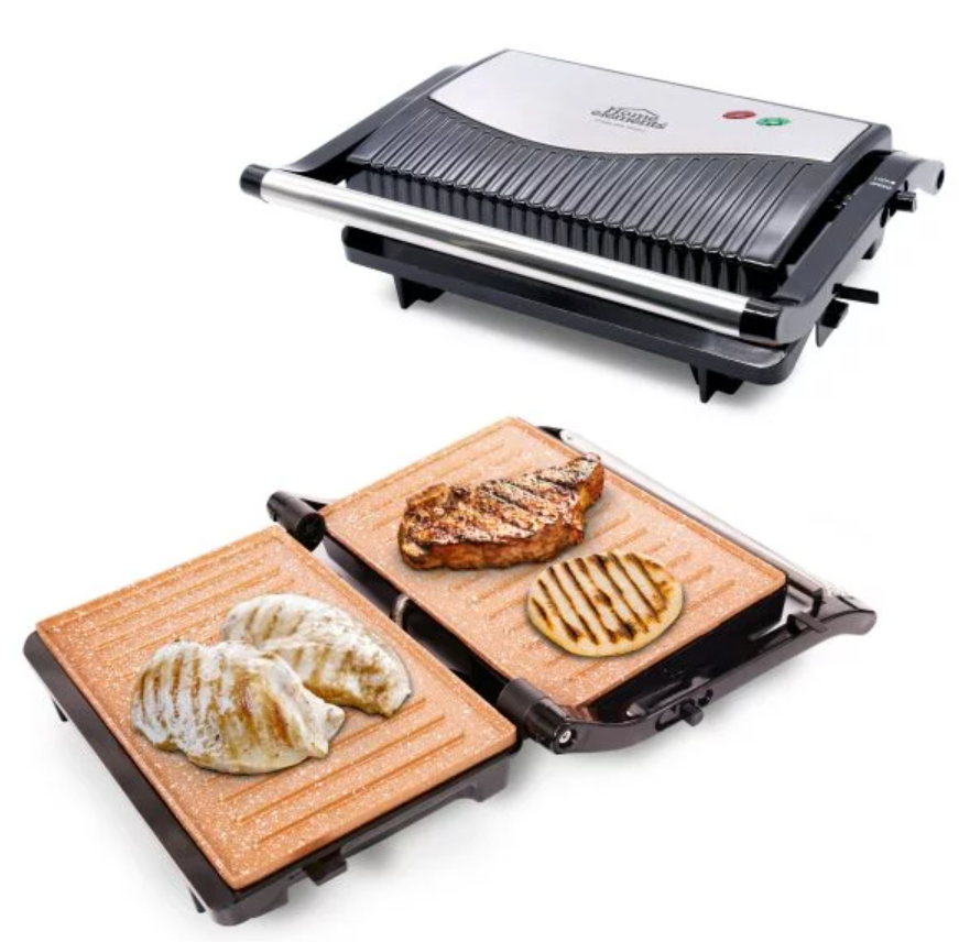 SANDUCHERA GRILL ASADOR PANINI – 180º COBRE HOME ELEMENTS HE 1022