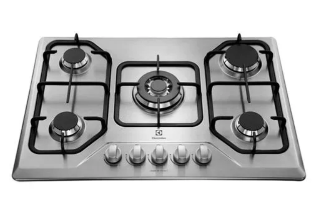 ENCIMERA ELECTROLUX A GAS 5 HORNILLAS ACERO INOXIDABLE GT75X