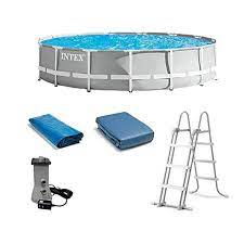 PISCINA TUBO INTEX REDONDA CON BOMBA Y ESCALERA  26731EH MED 5.49X1.22 CM