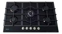 ENCIMERA RCA 5 HORNILLAS A GAS VIDRIO TEMPLADO 90 CM ENCENDIDO ELECTRICO  90G-060