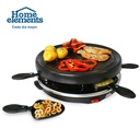 ASADOR RACLETTE ELECTRICO – GRILL HOME ELEMENTS HEERA-6 28CM800W   NEGRO