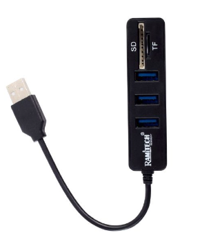 HUB DE 3 PUERTOS USB CARD READER 1TB