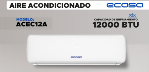 AIRE ACONDICIONADO ECASA 12.000BTU