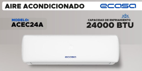 AIRE ACONDICIONADO ECASA 24.000BTU