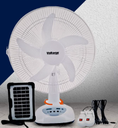 VENTILADOR RECARGABLE CON PANEL SOLAR DE MESA 12" JMD PM6238