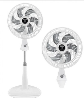 VENTILADOR PEDESTAL SILENCE FORCE PLUS SAMURAI 2 EN 1 BLANCO