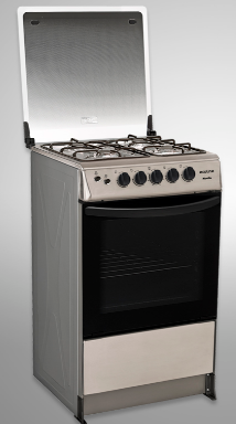 COCINA ECOLINE NOELIA A GAS 4 HORNILLAS 60CM C-T-INOX