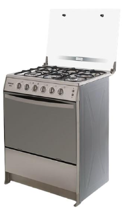 COCINA ECOLINE A GAS 5 HORNILLAS CELINA CT INOX