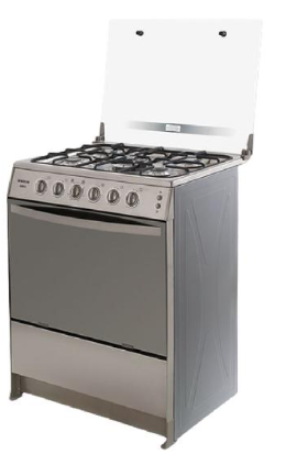 COCINA ECOLINE CELINA A GAS 5 HORNILLAS CT INOX
