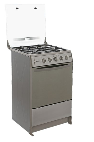 COCINA ECOLINE A GAS 4 HORNILLAS 60CM ALBA PLUS 110908 INOX