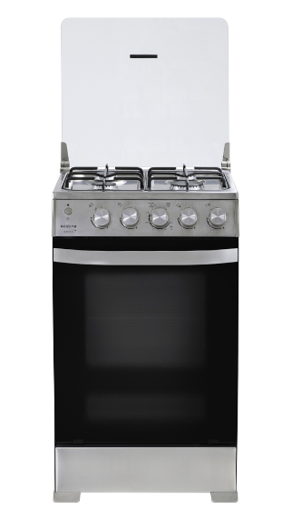 COCINA ECOLINE ERIKA A GAS 4 HORNILLAS + GRILL 60CM  INOX
