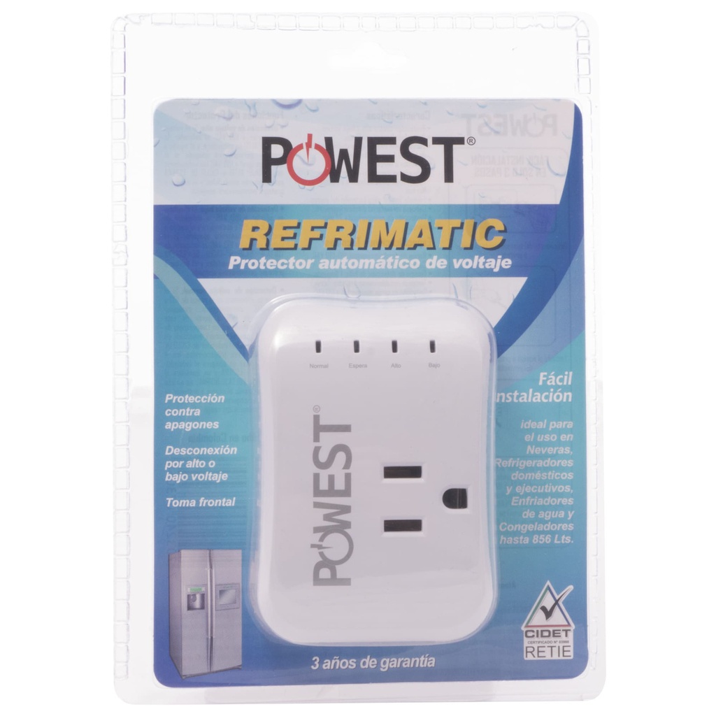 Protector De Voltaje 120V REFRIMATIC Powest